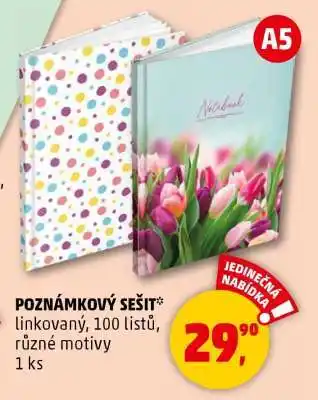 Penny Market Poznámkový sešit nabídka