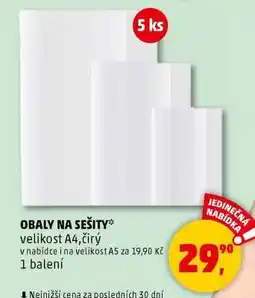 Penny Market OBALY NA SEŠITY nabídka