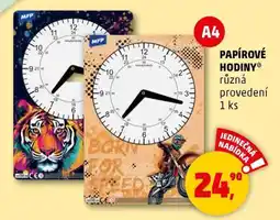 Penny Market Papírové hodiny nabídka