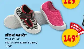 Penny Market Dětské papuče nabídka