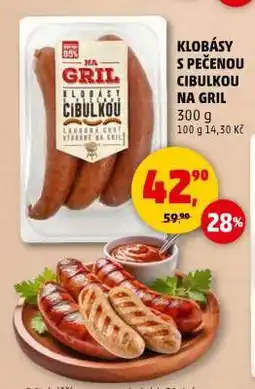 Penny Market KLOBÁSY S PEČENOU CIBULKOU NA GRIL nabídka