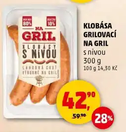 Penny Market KLOBÁSA GRILOVACÍ NA GRIL nabídka