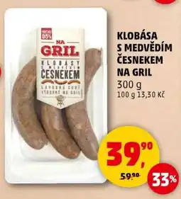 Penny Market Klobása s medvědím česnekem na gril nabídka