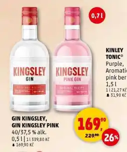Penny Market GIN KINGSLEY, GIN KINGSLEY PINK nabídka