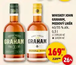 Penny Market WHISKEY JOHN GRAHAM, MEDOVÝ LIKÉR nabídka