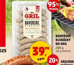 Penny Market BAVORSKÉ KLOBÁSKY NA GRIL nabídka