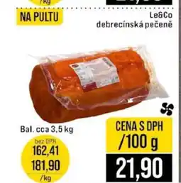 Jip LE & CO Debrecínská pečeně nabídka