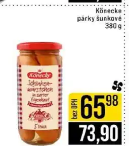 Jip Könecke párky šunkové nabídka