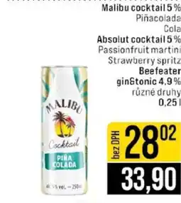 Jip Malibu cocktail 5% nabídka