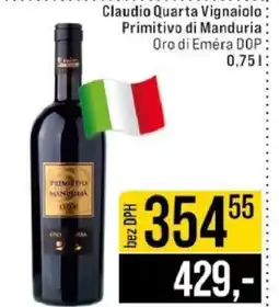 Jip Claudio Quarta Vignaiolo Primitivo di Manduria nabídka