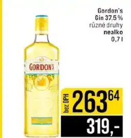 Jip Gordon’s Gin 37,5 % nabídka