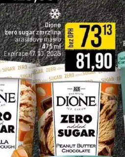 Jip Dione zero sugar zmrzlina arašídové máslo nabídka
