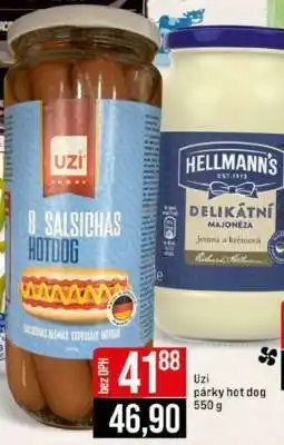Jip Uzi párky hot dog nabídka