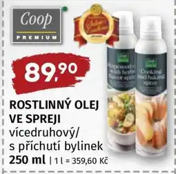 Terno ROSTLINNÝ OLEJ VE SPREJI nabídka