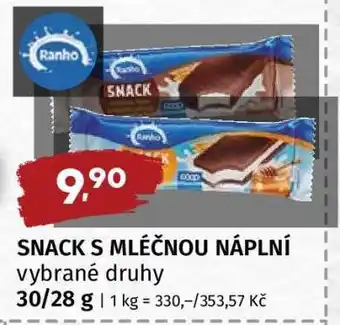 Terno SNACK S MLÉČNOU NÁPLNÍ nabídka