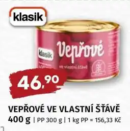 Terno Vepřové ve vlastní šťávě nabídka