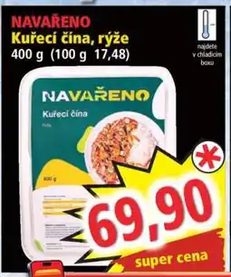 Norma NAVAŘENO Kuřecí čína, rýže nabídka