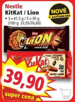 Norma Nestlé KitKat, Lion nabídka