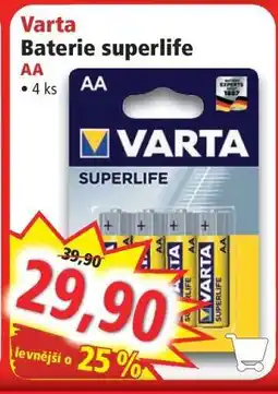 Norma Varta Baterie superlife nabídka