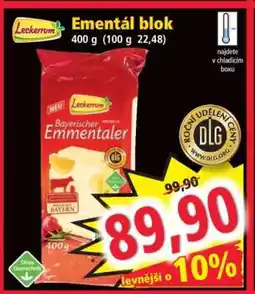Norma Ementál blok nabídka