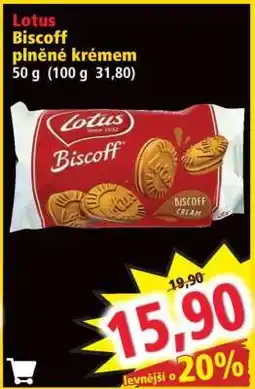 Norma Lotus Biscoff plněné krémem nabídka