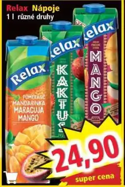 Norma Relax Nápoje nabídka