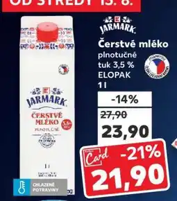 Kaufland JARMARK Čerstvé mléko plnotučné nabídka