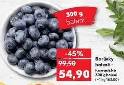 Kaufland Borůvky balené - kanadské 300 g balení nabídka
