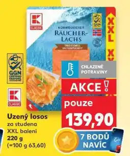 Kaufland Uzený losos za studena XXL balení nabídka