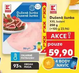 Kaufland Dušená šunka XXL balení nabídka
