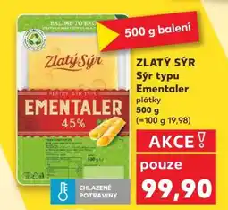 Kaufland Zlatý Sýr Ementaler nabídka