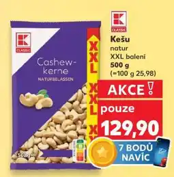 Kaufland Kešu natur XXL balení nabídka