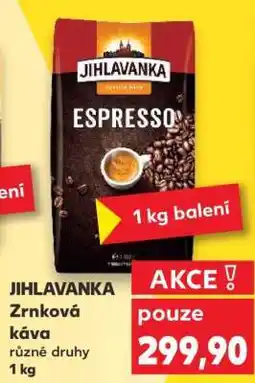 Kaufland JIHLAVANKA Zrnková káva nabídka