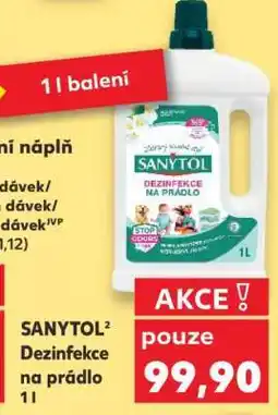 Kaufland Sanytol dezinfekce na prádlo 1l nabídka