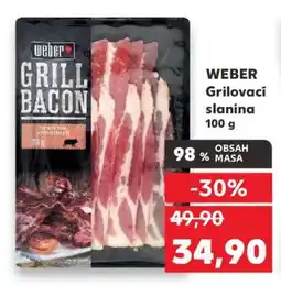 Kaufland WEBER Grilovací slanina 100 g nabídka