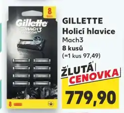 Kaufland GILLETTE Holicí hlavice Mach3 nabídka