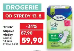 Kaufland TENA Slipové vložky normal 12 kusů nabídka