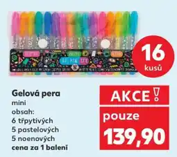 Kaufland Gelová pera mini nabídka