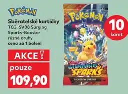 Kaufland Sběratelské kartičky Pokémon TCG: SV08 Surging Sparks-Booster nabídka