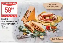 Globus Sendvič se schwarzwaldskou šunkou a vejcem nabídka