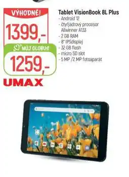 Globus Tablet VisionBook 8L Plus nabídka