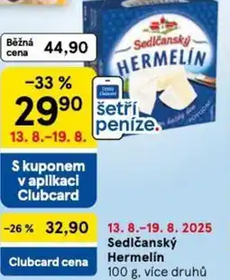 Tesco Sedlčanský Hermelín nabídka