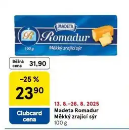Tesco MADETA Romadur Měkký zrající sýr nabídka