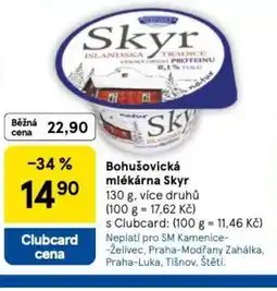 Tesco Bohušovická mlékárna Skyr nabídka
