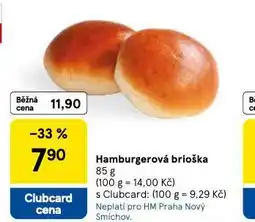 Tesco Hamburgerová bulka nabídka