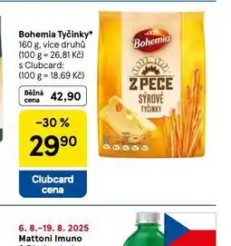 Tesco Bohemia tyčinky nabídka
