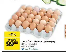 Tesco Čerstvá vejce z podestýlky nabídka