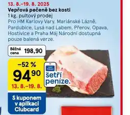 Tesco Vepřová pečeně bez kosti nabídka