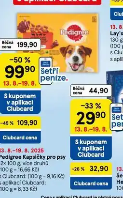 Tesco Pedigree kapsičky pro pry nabídka