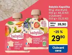Tesco Babybio kapsička nabídka